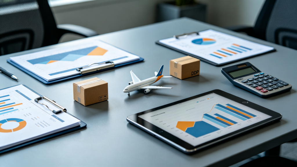 Comparison of international express, standard air freight and DDP air freight for small parcel shipping