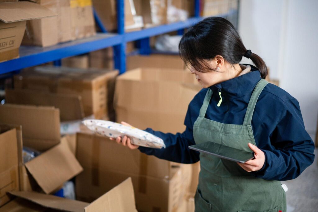 Product inspection service in China warehouse before international air shipping