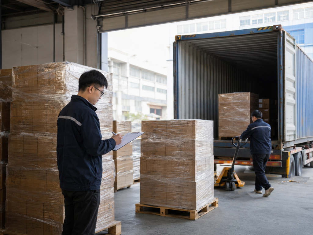 International shipment handover from China logistics provider