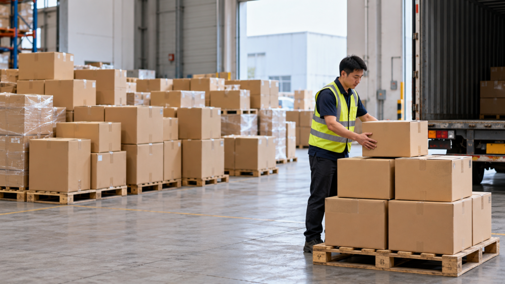 Split shipment from a China warehouse for urgent inventory replenishment